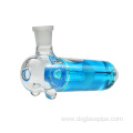 NEW DESIGN Glass Hand Pipe with Glycerin Coil Chamber CAN USE BOWL OR QUARTZ BANGER